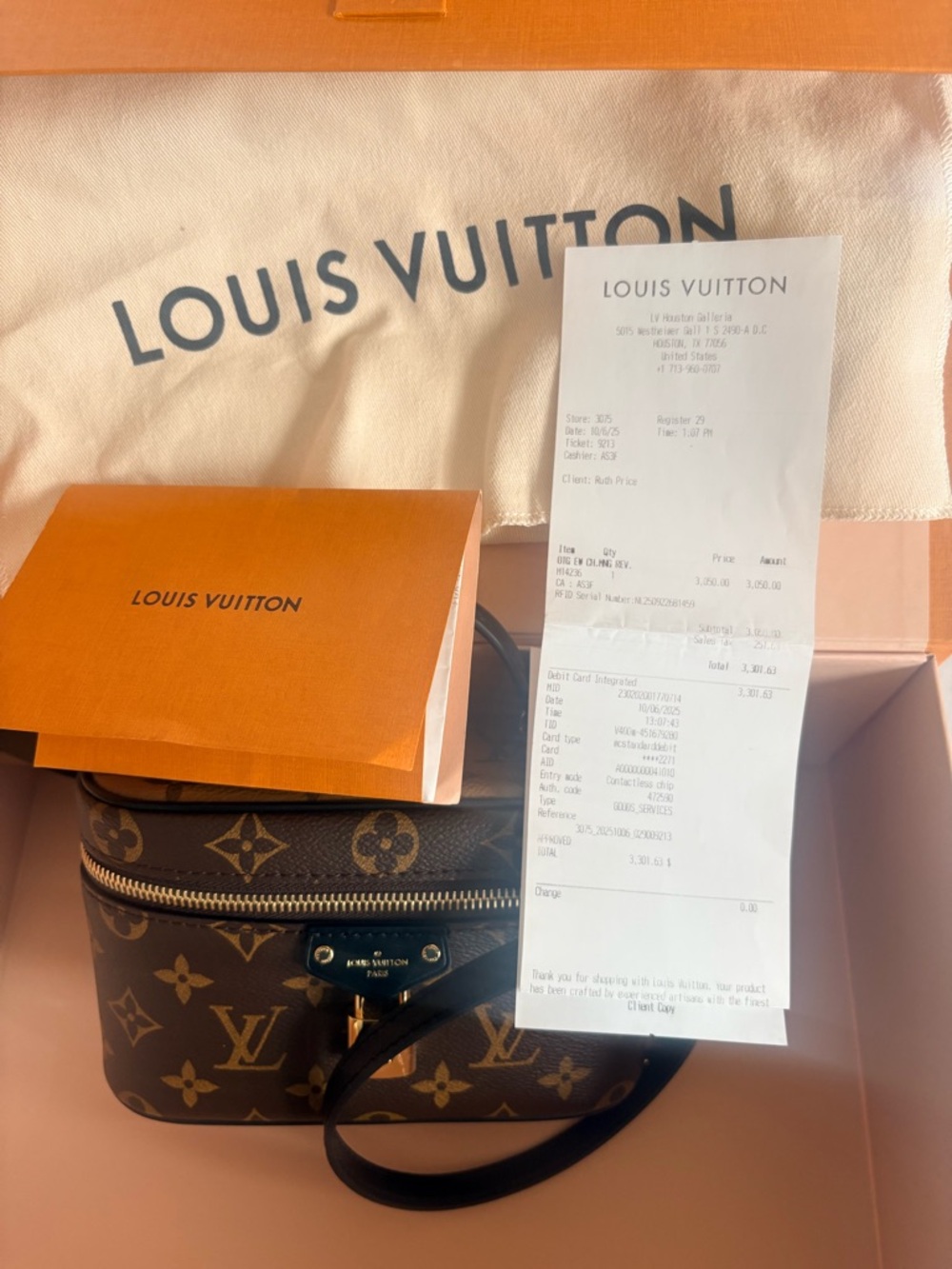 Louis Vuitton Brown Monogram Vanity Crossbody with Gold Hardware - Picture 6 of 10